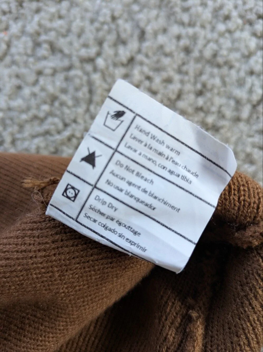 Carhartt Brown Beanie Workwear Cozy Winter